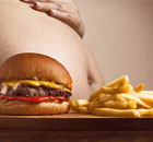 hamburger et frites femme enceinte